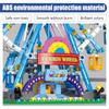 Non-Toxic Zkzc City Friends Moc Rotating Ferris Wheel Building Blocks Electric Bricks With Light Toys For Children Christmas Gifts