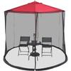 Outdoor Patio Umbrella Screen Mosquito Netting for Patio Porch - Water Pipe Mosquito Net for 7-11ft