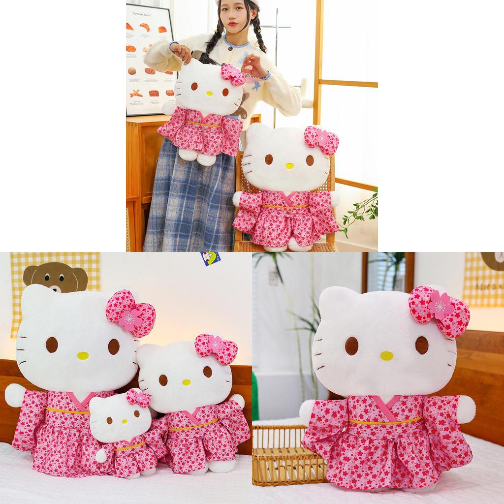 Плюшевая игрушка Sanrio Hello Kitty в кимоно с сакурой для коллекционеров и в подарок