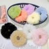 2pcs New Colorful Fluffy Hair Band for Women Girls Ponytail Holder Hair Tie Plush Scrunchie Rubber Band Fashion Hair Accessories