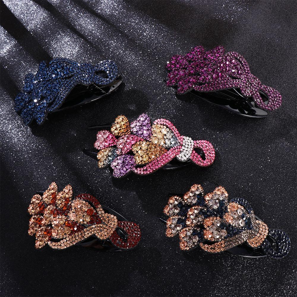 Темпераментная леди стразы аксессуары для волос заколка-уточка женская заколка для волос в корейском стиле