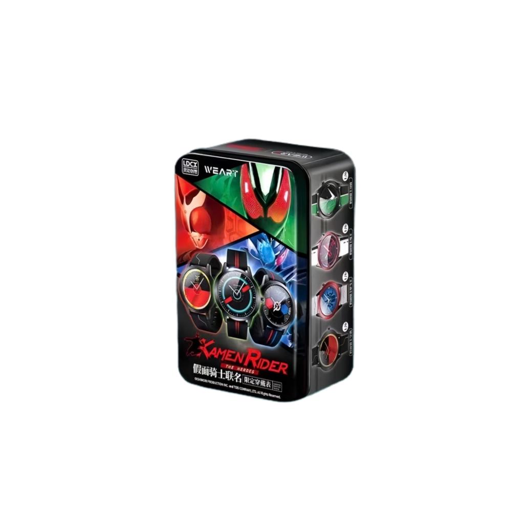 LDCX Наручные часы с персонажем Kamen Rider Водонепроницаемые Двойные часы Кабуто Кварцевые Билд Kamen Rider Аниме Игрушки Косплей Подарки