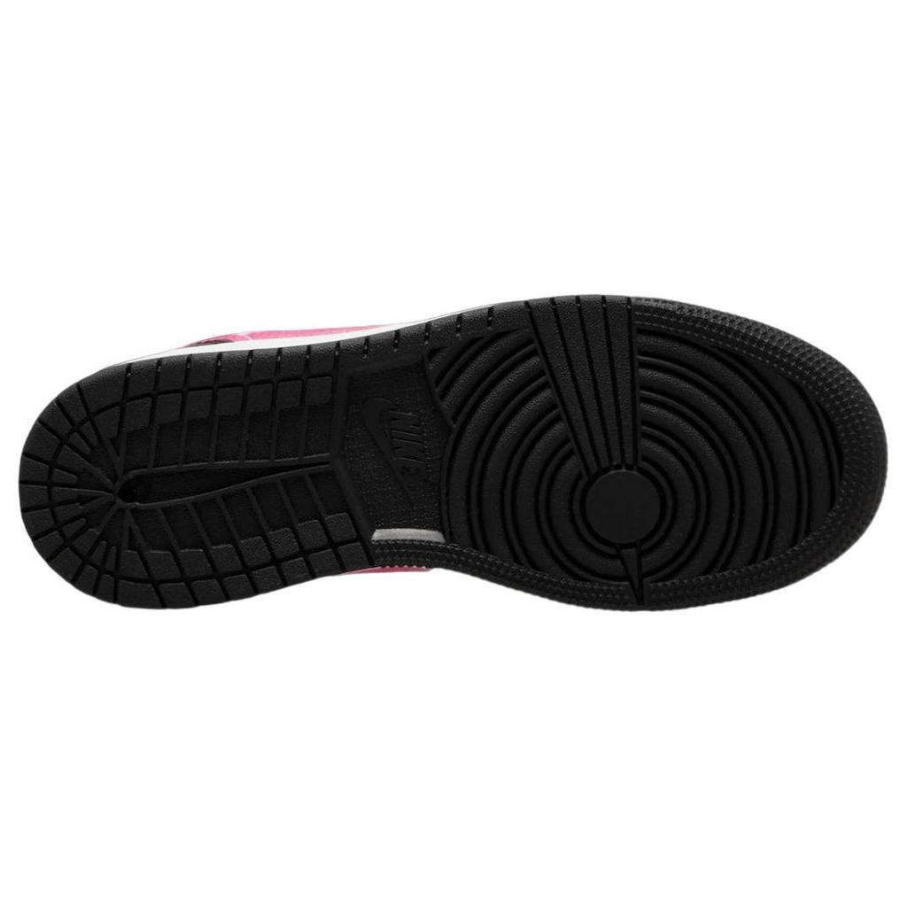 Детские кроссовки Air Jordan 1 Low GS Fierce Pink Black White DZ5365-601