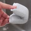 5Pcs Dishwashing Cloth Non Scratch Scouring Sponge Soft Flexible Reusable Multi Use Scrubber Hard Surface Cleaning Tool