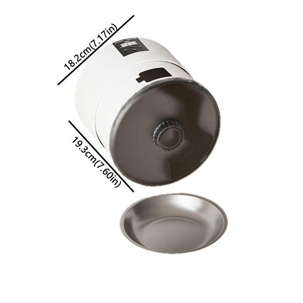 Button/WIFI Control Pet Automatic Feeder Timed Feeding Wall Mounted Cat Drum Intelligent Feeder Quantitative Electric