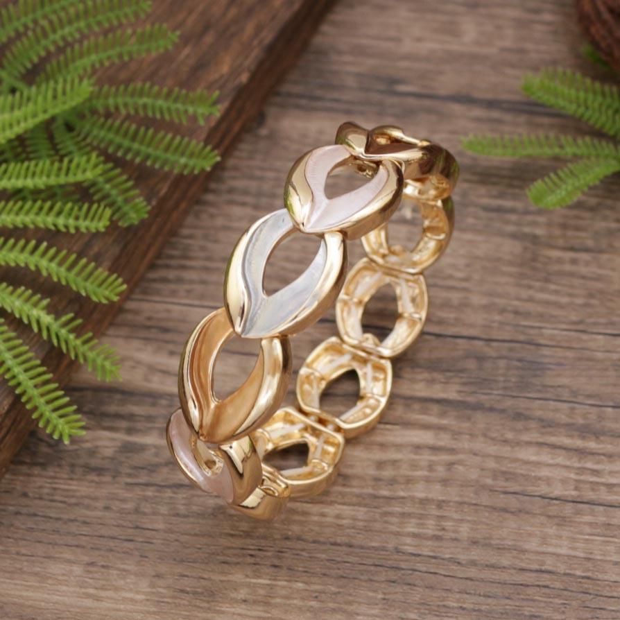 Новый эмалевый цвет полый браслет-резинка в виде капли воды, женский простой и изысканный браслет из сплава в форме капли воды