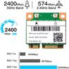 2974Mbps WiFi 6 Half Mini PCI‑E Network Card Dual Band 2.4G/5GHz Bluetooth 5.2 Wlan Adapter 802.11AX For Windows 10 Laptop