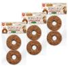 Minimal Land Coco Donuts, 2-Piece X 3-Pack, 100% Coconut Fiber Toys for Chewing and Play, Donut Shapes, Set of 3