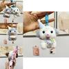 Adorable Plush Dog Keychain Accessory Cute Cartoon Puppy Toy For Gifts And Collectibles