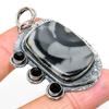 Ocean Fume Agate, Spinel 925 Sterling Silver Jewelry Pendant 2.29" E3f60