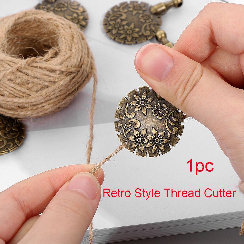 Retro Eurpean Thread Cutter New Metal Slice Disconnector DIY Crafts Rope Cutting Supply Cross Stitch Tools