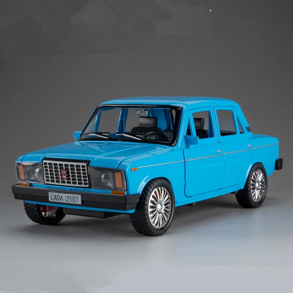1/18 ВАЗ 2107 Классический Автомобиль Сплав Модель Автомобиля Литьевой Металл Транспортные Средства Модель Автомобиля Симуляция Звука и Света Коллекция Детские Игрушки Подарок