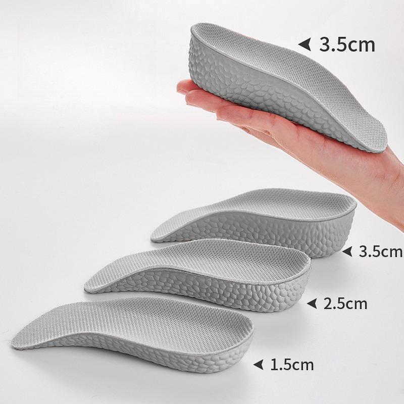 Arch Support Height Increase Insoles Half Pads Orthopedic Breathable Memory Foam 7 Points Lifts Shoe Pads Flat Feet Support