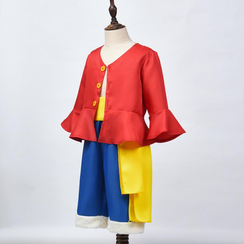 Костюм Косплея Луффи Второе Поколение со Шляпой и Аксессуарами - One Piece