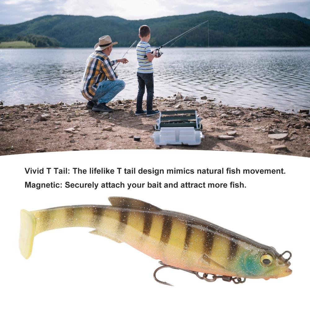 T Tail Paddle Swimbaits 12.5cm 21g Fishing Baits Lifelike Fishing Lures For Freshwater Fishing