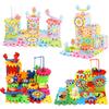 Variety Electric Building Block Park Gear Rotating Toy, Splicing Large Particle Puzzle Set