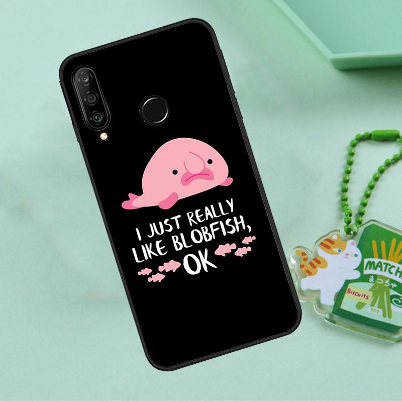 Милый рыбо-капля Для Huawei Nova 12i 12s 7i 8i 11i 9 10 SE Y90 Y60 Y70 Y72 Y61 Y91 P30 P40 Lite P60 Pro Чехол