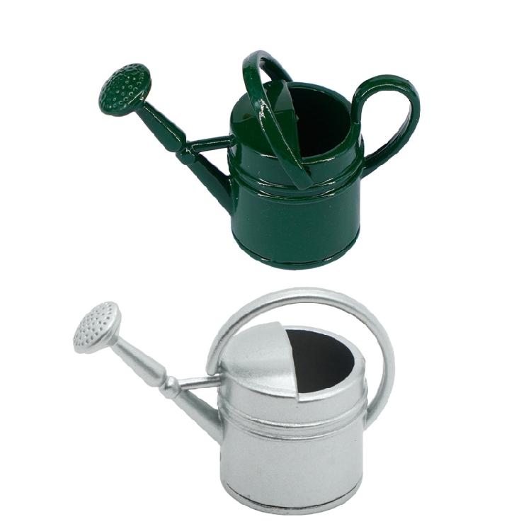 Detailed Mini Watering Can For 1/12 Scale Model Gardens PVC Dollhouses Outdoor Crafting Supplies