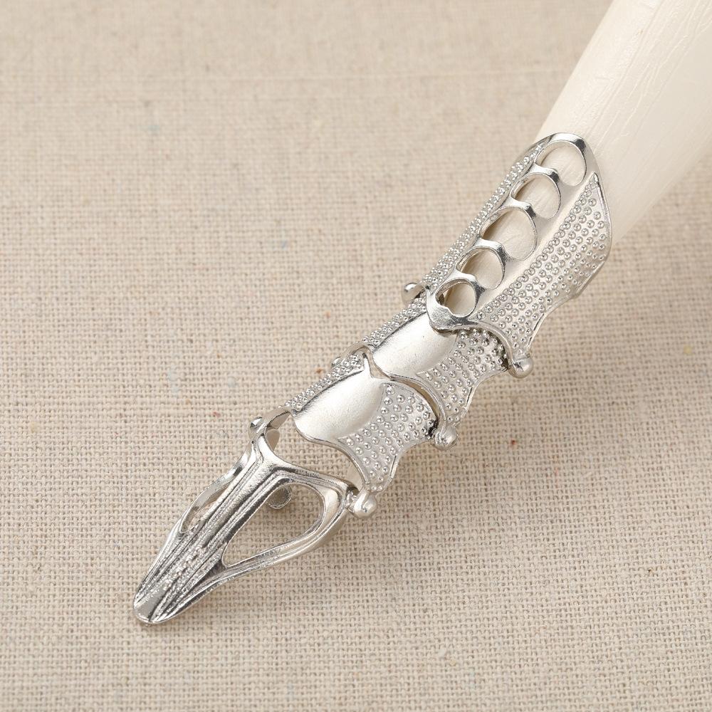 Кольцо в стиле панк, рок-прокрутка, сустав, броня, костяшки, металлические кольца для пальцев, когти на весь палец, набор колец унисекс для Хэллоуина, новинка 2022 г.