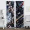 Ghost Warrior Anti-mosquito Curtains for Living Room Partition Shades Halloween Decoration Tulle for Bedroom Blackout Curtain