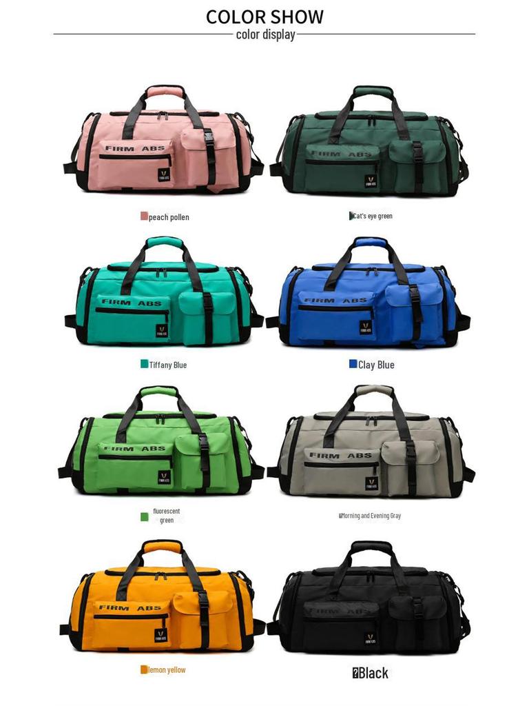 Многофункциональный дорожный рюкзак: Мужская и женская сумка большой вместимости для работы и фитнеса с отделением для сухого/мокрого белья