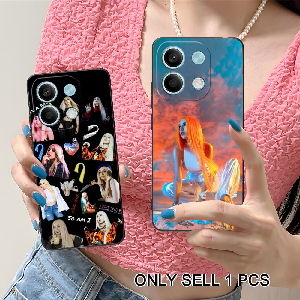 Fashion Ava Max Matte TPU Mobile Phone Case for Xiaomi Redmi 15 14 13 12 A5 3 2 1 C Plus 4G 5G Colorful Printing Cover