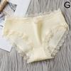 4 шт. женское кружевное однотонное нижнее белье с резьбой, женское мягкое белье со средней талией, нижнее белье для девочек, сексуальные трусики