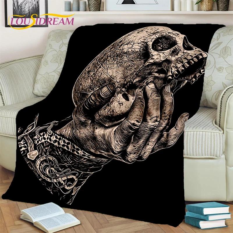 Один Викинги Символ Валькнут Нордический Вальхалла Плед, Мягкий Плед для Дома Спальни Кровати Дивана Пикника Путешествий Офиса Покрытие Ребенок