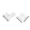 4Pin Design LED Strip Extension Connector 10mm Width PCB Connection Solderless LED Connector 5-24V Voltage Clip Installation
