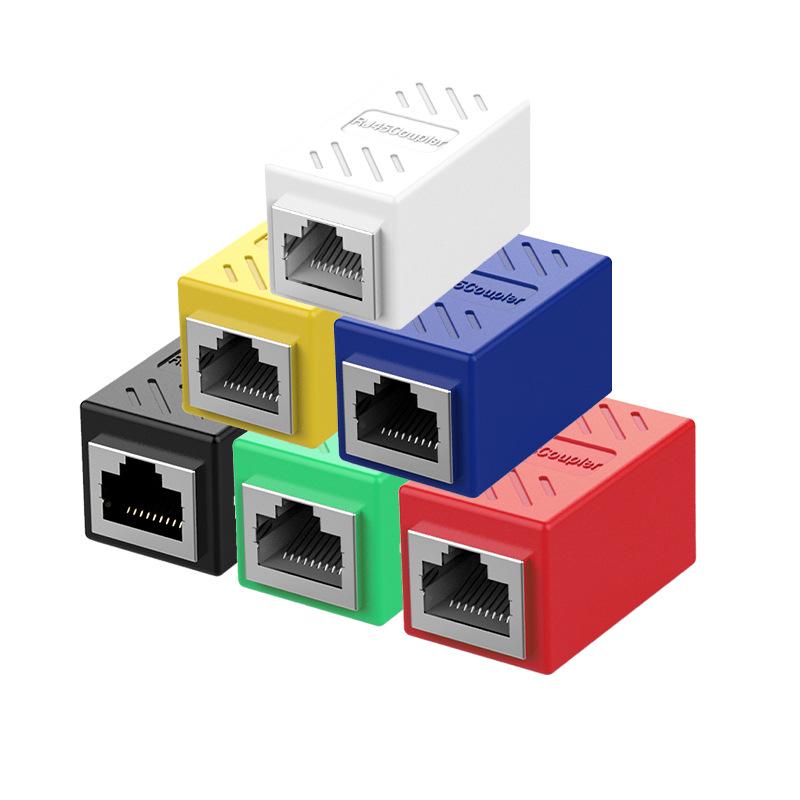 RJ45 Gigabit Network T-Adapter Splitter Extender
