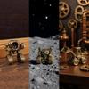 Статуэтка бульдозера из латуни, архитектурная модель, орнамент, декор для дома и офиса, миниатюры для сказочного сада, украшение для аквариума