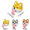 Sound-producing Dog Figure Keychain Cartoon Corgi Car Pendant Dog-Shaped Pendant  For Couples