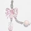 Sweet Bowknot Heart Bead Pendant Phone Straps Lanyard Pocket Keychain Strap