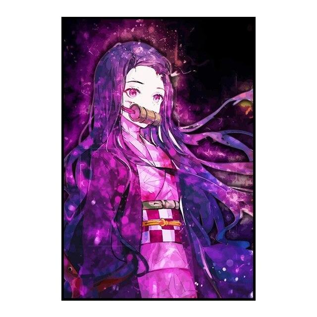 Убийца Демонов, украшение, картина, фреска, постер с персонажами аниме, холст, картина и настенные художественные принты для детской комнаты, современный домашний декор, без рамки