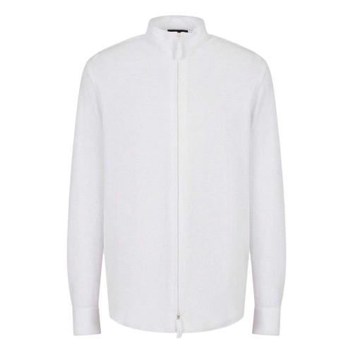 Emporio Armani Mens Plain Cotton Shirt