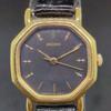 Used SEIKO Octagon Gold Black Dial Ladies Watch