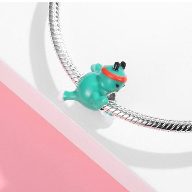 925 пробы стерлингового серебра серии зоопарк милый эмалированный жираф лев сделай сам подвески подходят кулон браслет для женщин изготовление ювелирных изделий