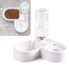 Pet Food and Water Bowls Right Angle Design Space Saving Multifunctional Automatic Double Pet Bowls
