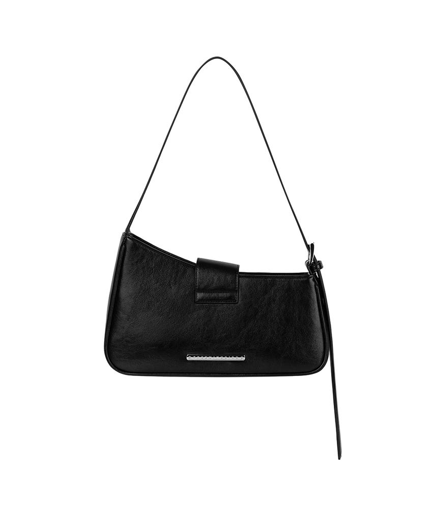 Treemingbird Half-Moon Belted Bag [ Black ]