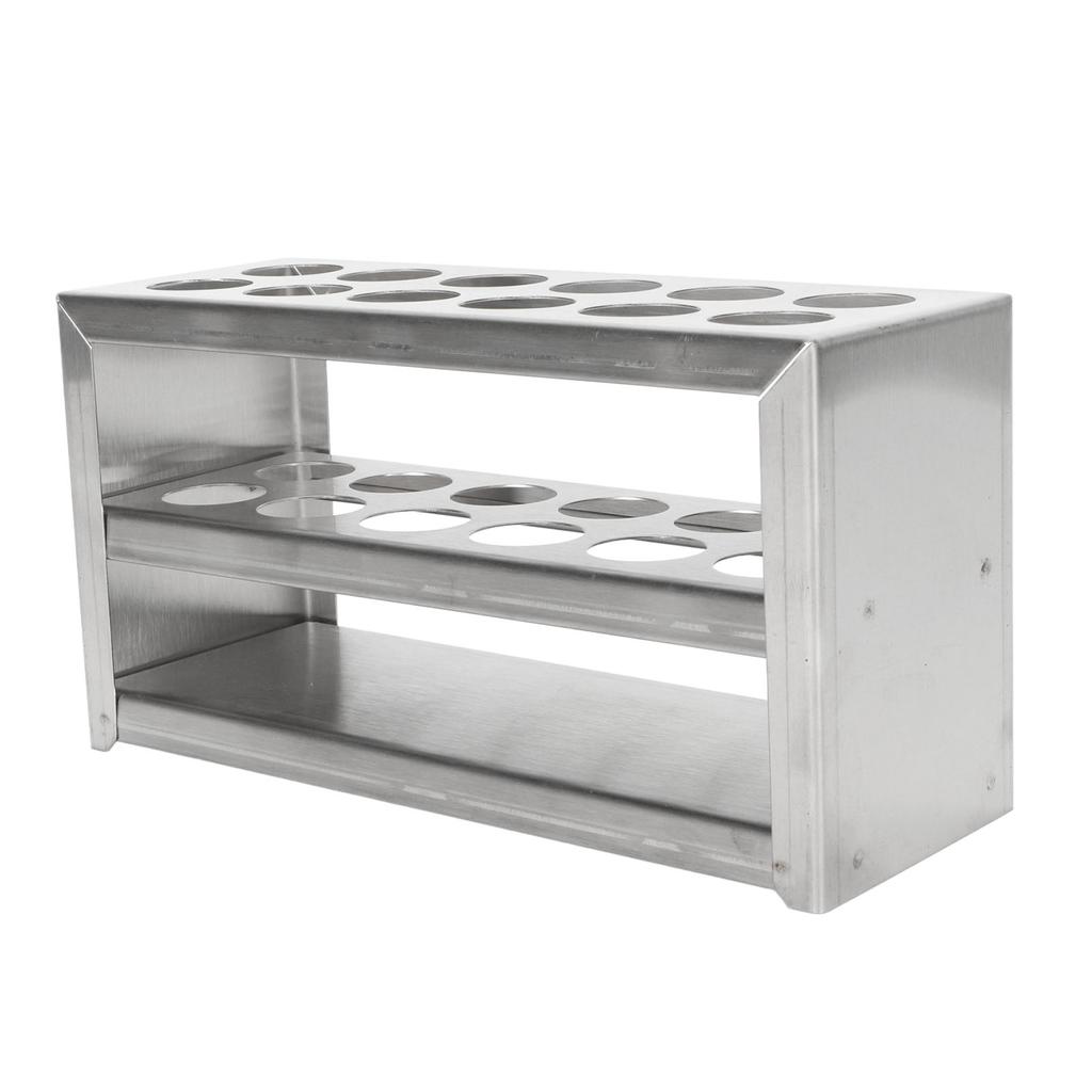 Металлический штатив для пробирок 12 отверстий 0,75 дюйма прочный 3-х ярусный держатель для центрифужных пробирок из нержавеющей стали для работы