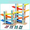 Fun Floor Six Racing Car Glider Track Set Children Puzzle Toy For Boys And Girls