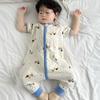 Cotton Baby Sleep Sack With Legs Short Sleeve Lightweight Sleepwear Toddlers 1-3 Years