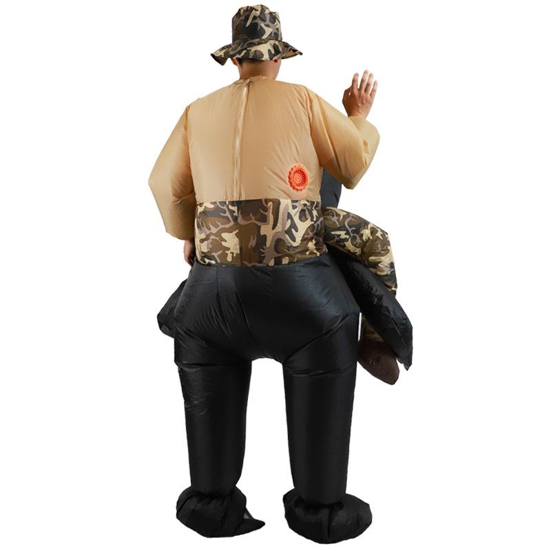 Halloween King Kong Doll Costume Stage Performance Funny Big Chimpanzee Carrying Man Inflatable Suit