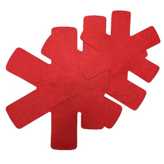 12 Pcs Non-stick Pan Protective Mat 3 Sizes Water Absorbent Soft Anti-scalding Avoid Scratch Pot