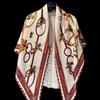 NINA SOLOR Silk Wool Blend Scarf Shawl