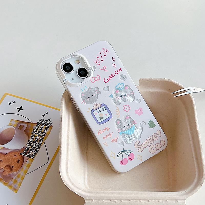 Cartoon Phone Case for Samsung S23 FE S25 Ultra A35 A54 A53 IPhone 16 Realme C53 C67 Reno 12 Redmi Note 13 Pro Redmi 13C 14C Tecno Honor X8 Cover