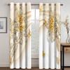 Golden Swan Animal Diomand Flower Luxury Window Curtain Blinds For Living Room Kids Bedroom Bathroom Kicthen Door Home Decor2Pcs