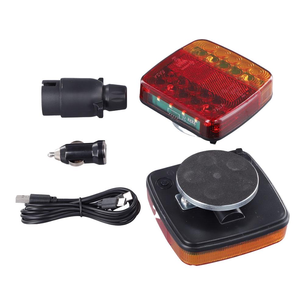 Беспроводные светоотражающие линзы для задних фонарей грузовиков, перезаряжаемые стоп-сигналы, светодиодные задние фонари для прицепов, фонари указателей поворота для кемперов и грузовиков