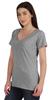 Inkmeso V Neck Basic Tee Classic Fit Short Sleeves Tshirt For Women Summer Cotton Tops