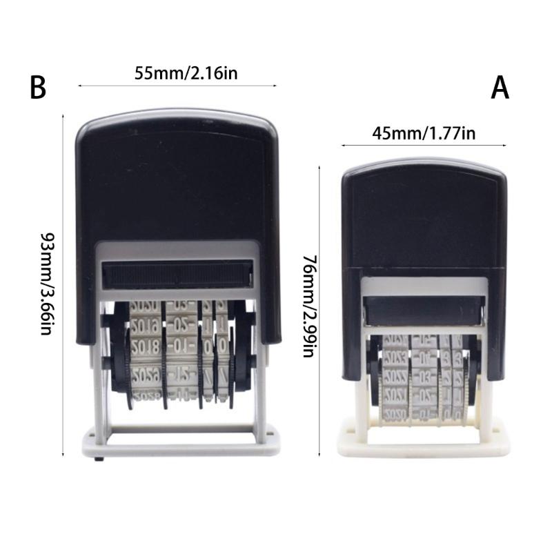 Датер Пластиковый Нумератор Цифры Нумератор Регулируемый Нумератор Самонаборный Датер для Офиса